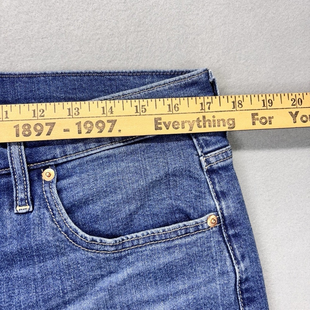 GAP Kick Fit High Rise Jeans Womens 33/16R 34x26 Blue Denim Stretch Workwear - Picture 5 of 12
